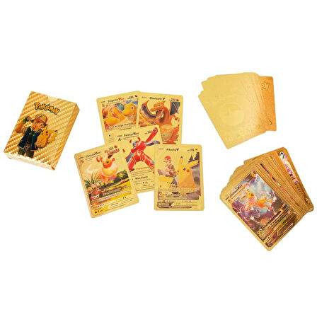 Pokemon Starter Kartları Gold 55'li Paket