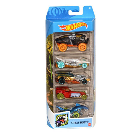 1806 KMP - Hot Wheels Beşli Araba Seti - Erkol Özel Kampanya Fiyatı