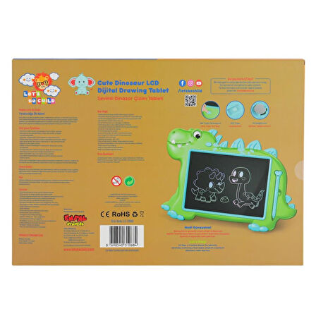 LC-31068 SEVİMLİ DİNAZOR  ÇİZİM TABLETİ 10 İNÇ