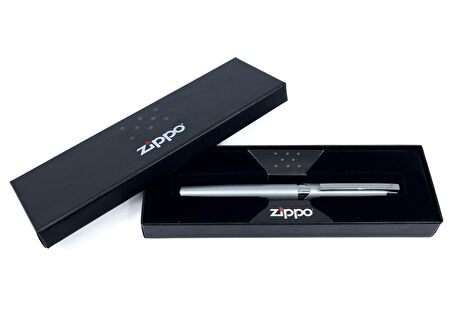 Zippo Silver Brushed Chrome Roller Tükenmez Kalem 411206