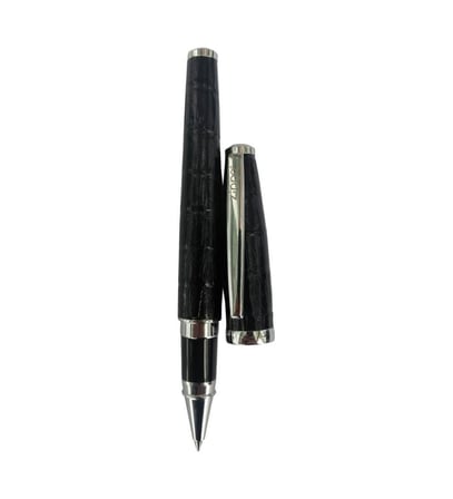 Zippo 41124 Black Leather Wrap Roller Tükenmez Kalem