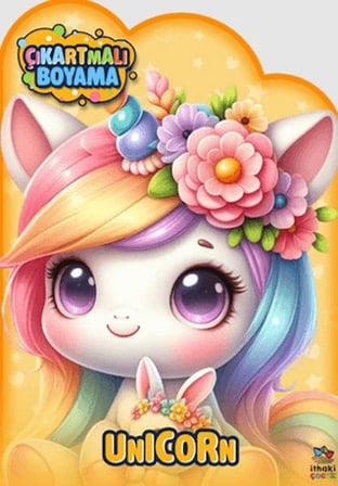 Unicorn Zamanı - Çıkartmalı Boyama Kitabı