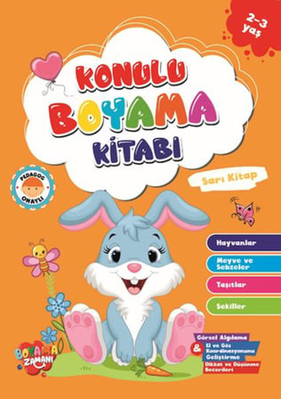 Konulu Boyama - Sarı Kitap(2-3 Yaş)