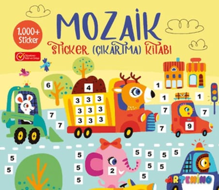 Mozaik Sticker Çıkartma Kitabı - Sarı