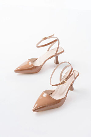 St-004 Vizon Rugan Günlük 7 Cm Topuklu Kadın Ayakkabı