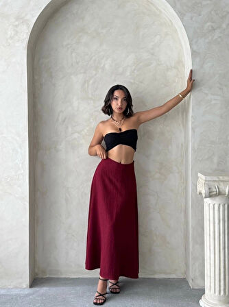 Uzun Astarlı Etek S255043