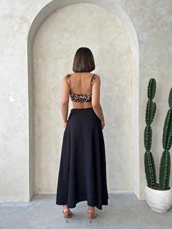 Uzun Astarlı Etek S255043