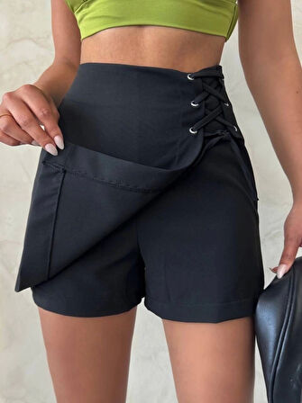 Kuş Gözü Şort Etek S25819