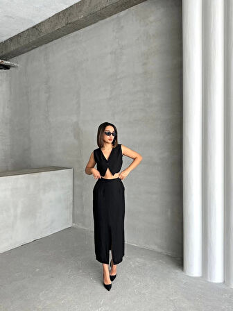 Çilek Takım Etek Yelek