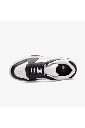Erkek Marka Logolu Düz Taban Kaydırmaz Günlük Kullanım Siyah Sneaker