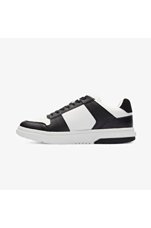 Erkek Marka Logolu Düz Taban Kaydırmaz Günlük Kullanım Siyah Sneaker