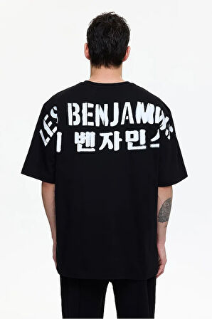 LB BRAND BASKILI ÖZEL SERİ T-SHİRT OVERSİZE