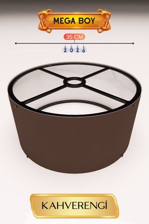 Kahverengi Lambader Başlığı 35 CM Mega Boy