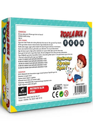 ZEKA DOLABI Topla Bul ( Matematik - Toplama - Işlem - Oyun Ile Öğrenme - Toplama Öğreten Oyun )