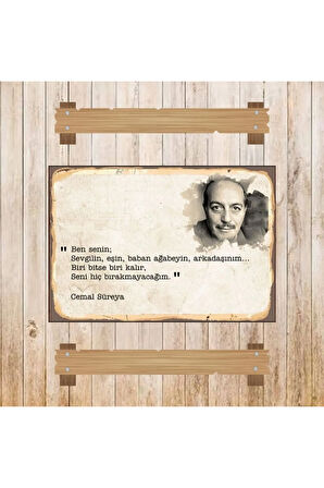 Ahşap Retro Mdf Poster , Komik Sözler , Duvar Yazıları , Manzara ,  Tarih , Edebiyat - Tbl0552