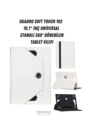 Quadro Soft Touch 102 10.1" Universal Standlı 360° Dönebilen Tablet Kılıfı