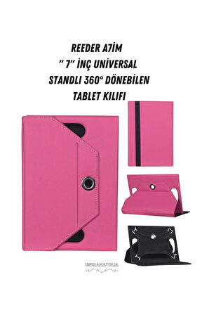 Reeder A7iM - 7"  Universal Standlı 360° Dönebilen Tablet Kılıfı