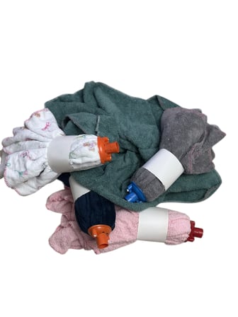 Taber Home 4'lü Mikrofiber Yedek Paspas Bezi Vidalı Mop Başlığı Seti - Yüksek Emici Temizlik Bezi