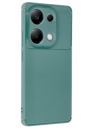 Newface Xiaomi Redmi Note 13 Pro 4G Kılıf Auto Focus Karbon Kapak - Koyu Yeşil
