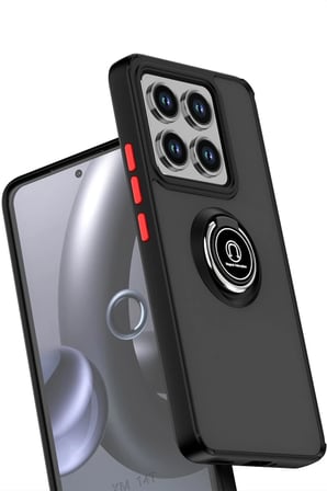 Newface Xiaomi Mi 15 Kılıf Montreal Yüzüklü Silikon Kapak - Yeşil