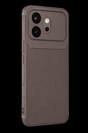 Huawei Honor 600 Auto Focus Karbon Kapak - Gri
