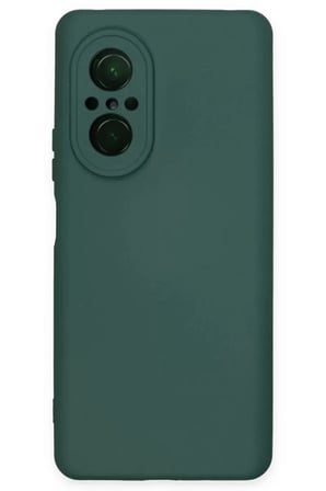Huawei Nova 9 SE Kılıf Nano içi Kadife Silikon - Koyu Yeşil
