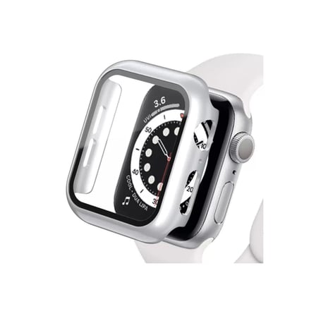 Apple Watch Ultra 49mm Camlı Kasa Ekran Koruyucu - Gümüş