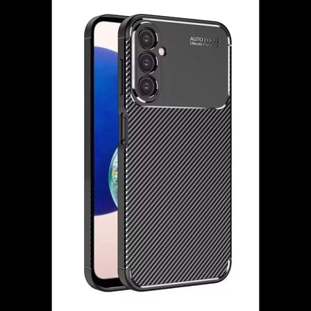 Samsung Galaxy A05S Kılıf Auto Focus Karbon Kapak - Siyah