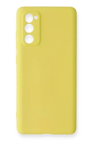 Samsung Galaxy S20 FE Kılıf Nano içi Kadife Silikon - Sarı