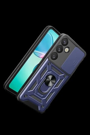 Samsung Galaxy S26 Plus Pars Lens Yüzüklü Silikon - Lacivert