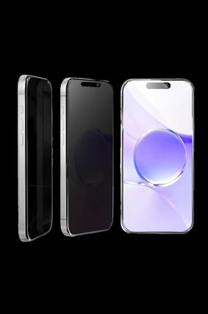 Apple iPhone 16 Pro Max Bilvis 5in1 5D Magic Hayalet Cam Ekran Koruyucu - Siyah