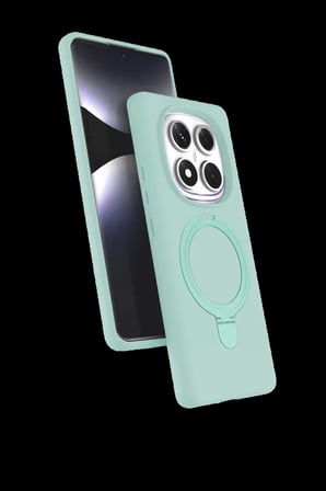 Xiaomi Redmi Note 14 Pro 4G Regal Magsafe Standlı Kapak - Su Yeşili