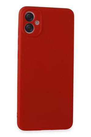 Samsung Galaxy A05 Kılıf First Silikon - Kırmızı