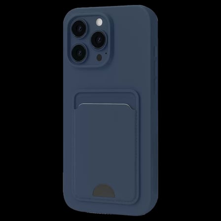 Apple Uyumlu iPhone 16 Plus Kılıf Kelvin Kartvizitli Silikon - Lacivert