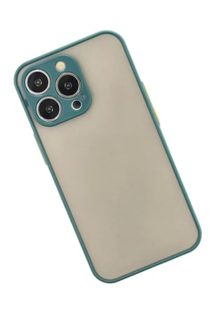 Apple Uyumlu iPhone 13 Pro Max Kılıf Montreal Silikon Kapak - Yeşil