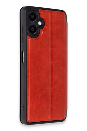 Samsung Galaxy A06 Kılıf Flip Cover - Kırmızı