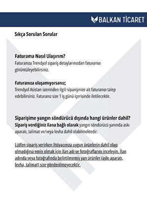 6 KG RUHSATA UYGUN KÖPÜKLÜ YANGIN SÖNDÜRME CİHAZI LEVHA+ASKI APARATI