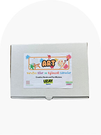 Çocuklar için Uzay Temalı Taş Boyama Seti – Yaratıcılık Geliştiren Görev Kartlı Sanat Kiti