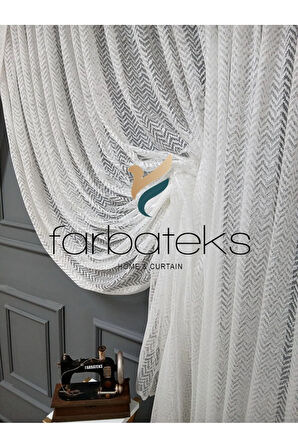 Farbateks Dikim Fashıon Yeni Moda Tül Kruvaze Tiyatro Yanki Tül Perde