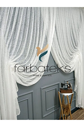 Farbateks Dikim Fashıon Yeni Moda Tül Kruvaze Tiyatro Yanki Tül Perde