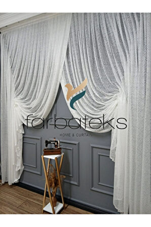 Farbateks Dikim Fashıon Yeni Moda Tül Kruvaze Tiyatro Yanki Tül Perde