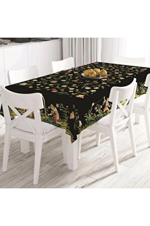 Ancient People And Flowers Masa Örtüsü