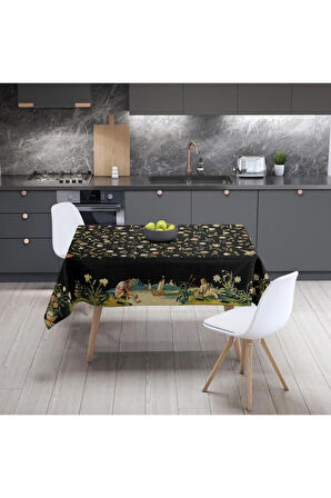 Ancient People And Flowers Masa Örtüsü