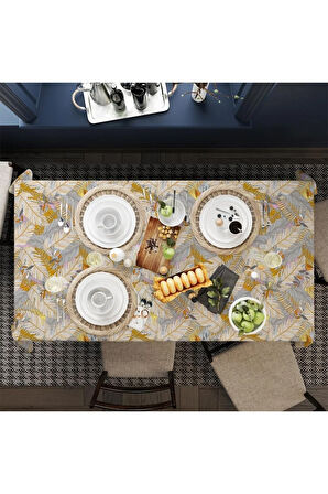 Autumn Leaves -Sonbahar Yaprakları Masa Örtüsü -Ulusl. yıkama ve solmama sertifikası 160 x 220cm