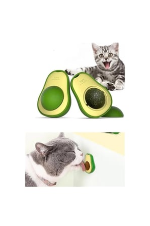 1 Adet Avokado Kedi Nanesi Oyun Topu – Catnip Toy, Kediler İçin Etkileşim Oyuncağı, Diş Temizlemeye Yardımcı Tasarım