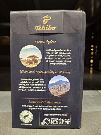 Tchibo Privat Kaffee African Blue Filtre Kahve 250 Gr