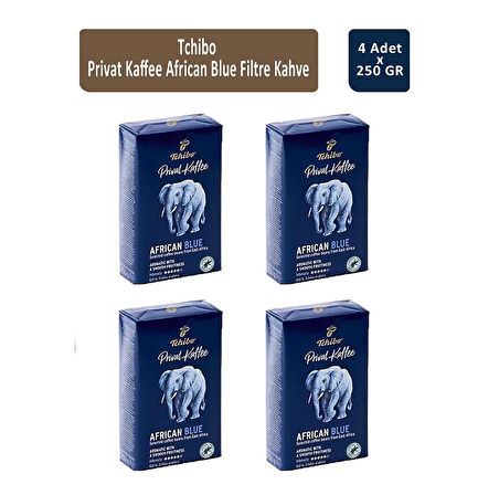 Tchibo Privat Kaffee African Blue Filtre Kahve 250 Gr x 4 Adet