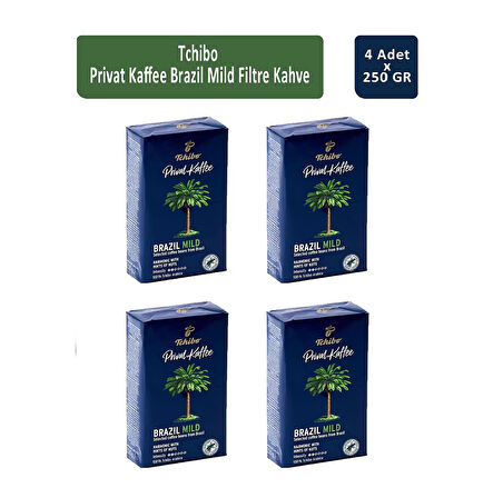 Tchibo Privat Kaffee Brazil Mild Filtre Kahve 250 Gr x 4 Adet