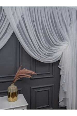 Farbateks Dikim Buğlem Yeni Moda Tül Kruvaze Tiyatro Yanki Tül Perde