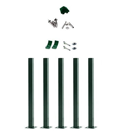 Profil Direk 75 Cm - Çim Çit Direği Panel Çit Direği 2 Adet